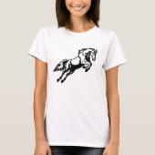 T-shirt cheval dans le saut (Devant)