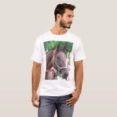 T-shirt Cheval de baie (Devant entier)