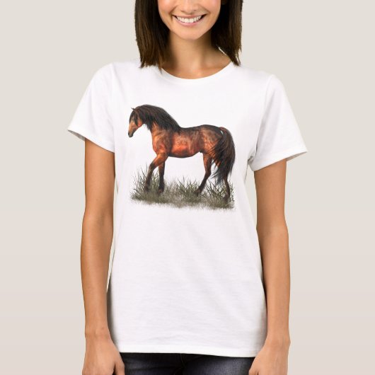 T-shirt Cheval de baie (Devant)