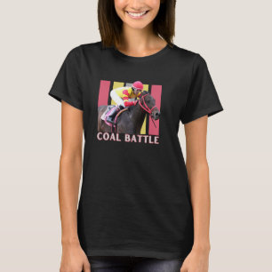T-shirt Cheval de bataille de charbon, Course de chevaux,