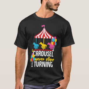 T-shirt Cheval de carrousel manège conception pour filles