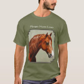 T-shirt Cheval de châtaignes Morgan (Devant)