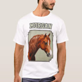 T-shirt Cheval de châtaignes Morgan (Devant)