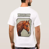 T-shirt Cheval de châtaignes Morgan (Dos)