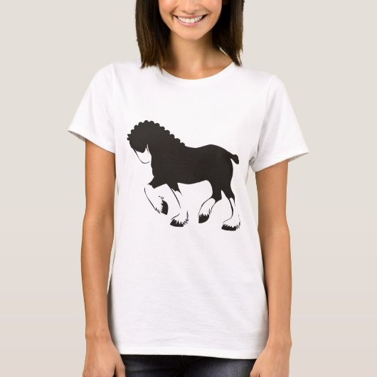T-shirt Cheval de Clydesdale (Devant)