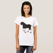 T-shirt Cheval de Clydesdale (Devant entier)