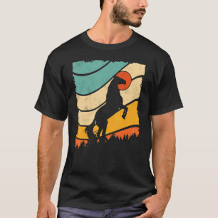 T-shirt Cheval de coucher de soleil rétro vintage Animal s