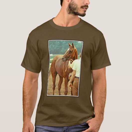 T-shirt Cheval de course affirmé 1978 de pur sang (Devant)