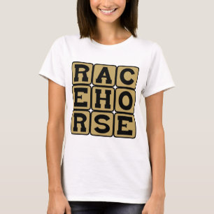 T-shirt Cheval de course, Athlète équestre