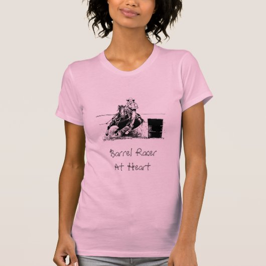 T-shirt Cheval de course de baril (Devant)