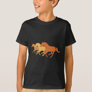 T-shirt Cheval de course (orange)