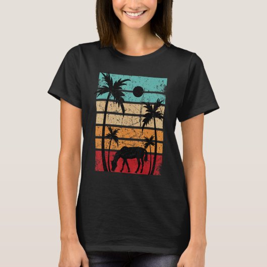 T-shirt Cheval de course pour chevaux (Devant)
