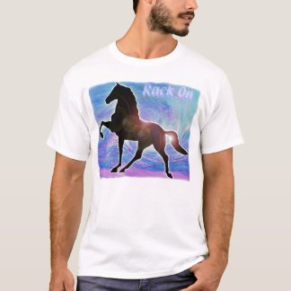 T-shirt Cheval de défilement ligne par ligne de Gaited