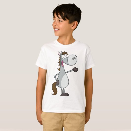 T-shirt Cheval de dessin (Devant entier)