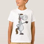 T-shirt Cheval de dessin animé (Devant)