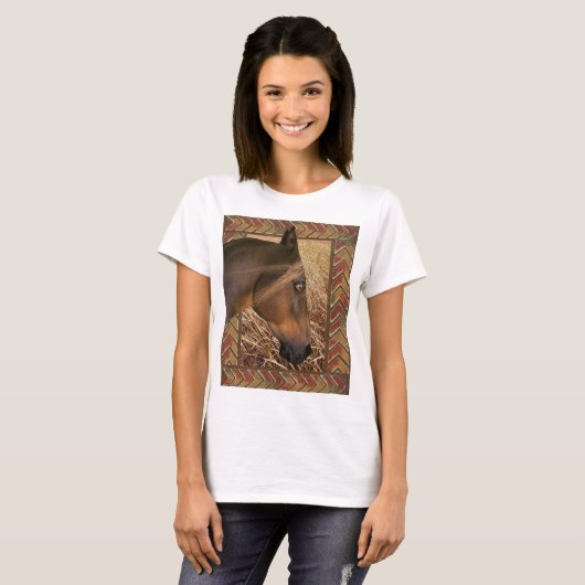T-shirt Cheval de ferme (Devant entier)
