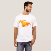 T-shirt Cheval de flamme (Devant entier)