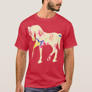 T-shirt Cheval de fleurs1