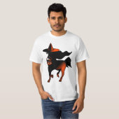 T-shirt Cheval de Halloween par mode de Madelu (Devant entier)