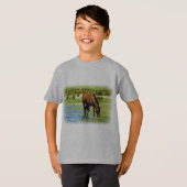 T-shirt Cheval de la baie (Devant entier)