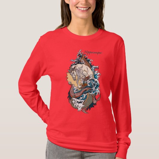 T-shirt cheval de mer mythologique (Devant)