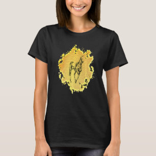 T-shirt Cheval de motif étalon Crinière élégante Animaux C