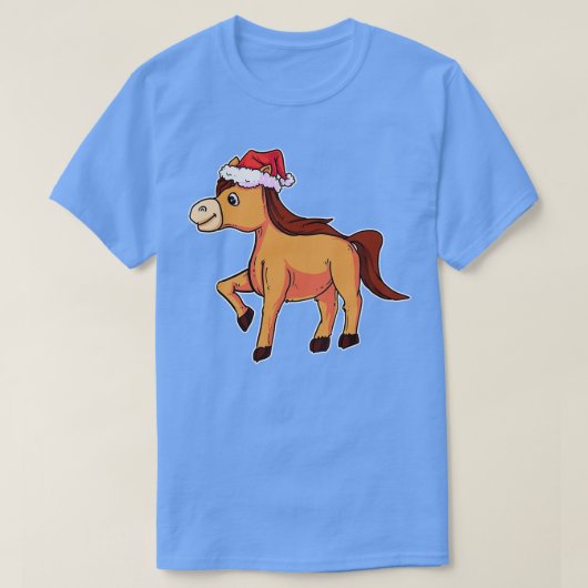 T-shirt Cheval de Noël (Design devant)