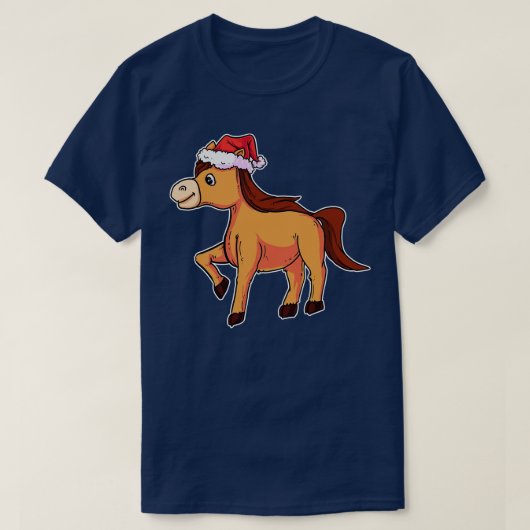 T-shirt Cheval de Noël 1 (Design devant)