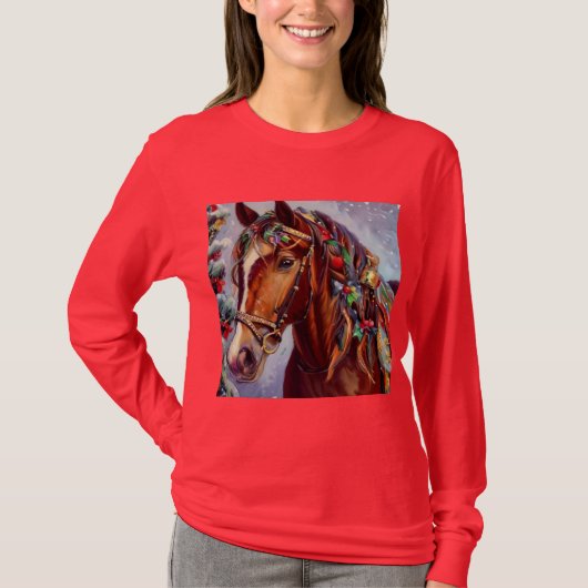 T-shirt Cheval de Noël 2 (Devant)