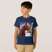 T-shirt Cheval de Noël 3 (Devant entier)