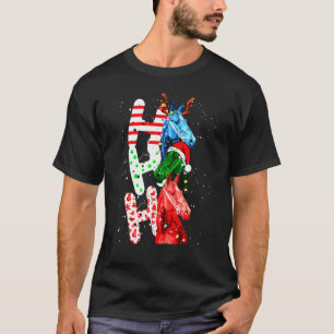 T-shirt Cheval de Noël des rennes Noël Noël Noël Noël Noël