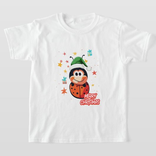 T-shirt Cheval de Noël Ladybug (Poser)