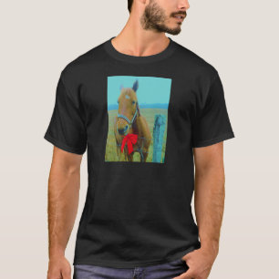 T-shirt Cheval de Noël rétro