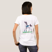 T-shirt Cheval de papillon (Dos entier)