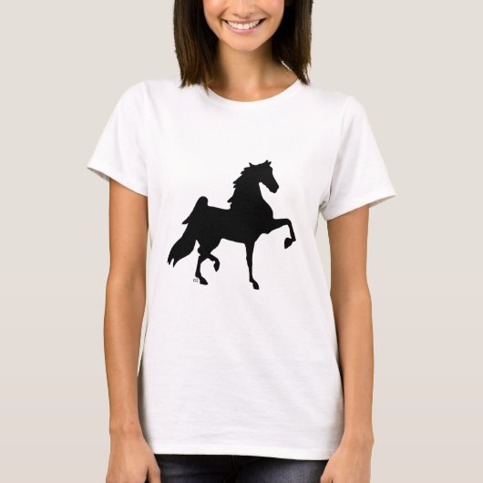 T-shirt Cheval de Saddlebred d'Américain (Devant)