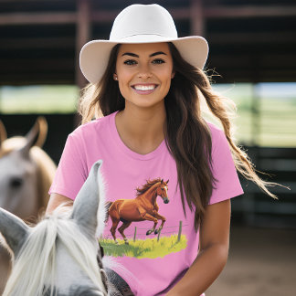 T-shirt Cheval de Saut à la prairie