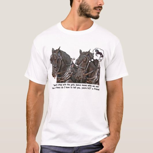 T-shirt Cheval de trait frison d'aspirant de Percheron (Devant)