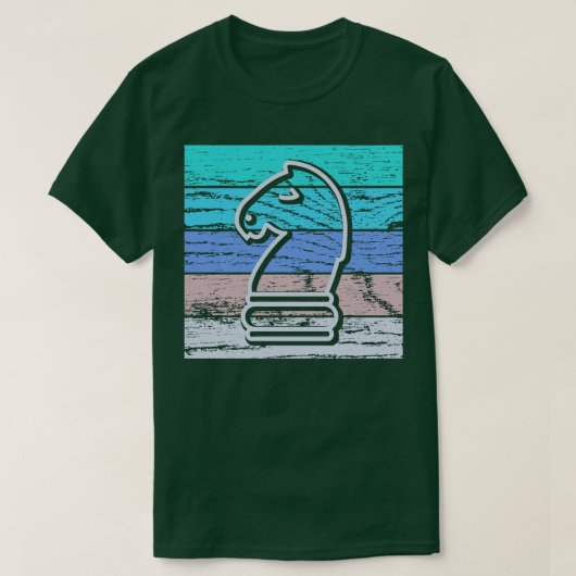T-shirt Cheval d'échecs Retro 3 (Design devant)
