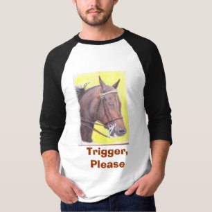 T-shirt Cheval, déclencheur, svp
