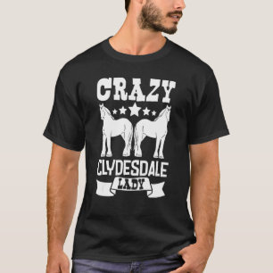 T-shirt Cheval d'Écosse pour cavalier d'équitation Clydesd