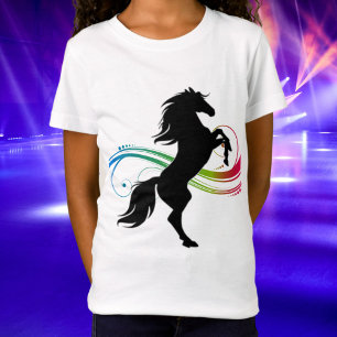 T-shirt Cheval d'élevage coloré