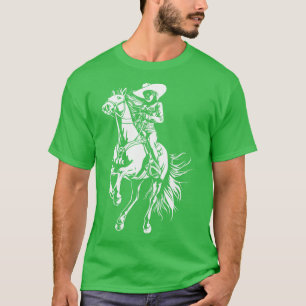 T-shirt Cheval d'équitation vintage