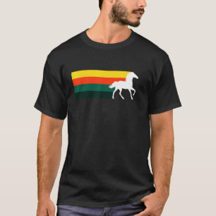 T-shirt Cheval Design blanc