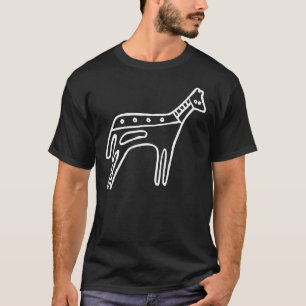 T-shirt Cheval, dessin australien (aborigène)