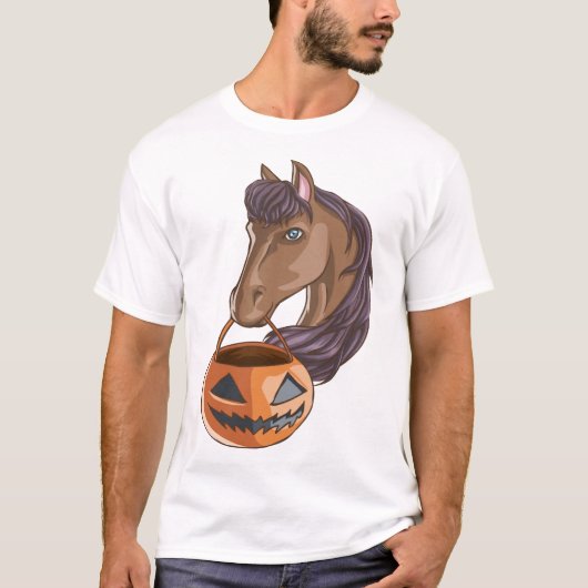 T-shirt Cheval d'Halloween (Devant)