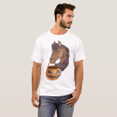 T-shirt Cheval d'Halloween (Devant entier)