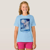 T-shirt Cheval d'Imaginaire à cascade de Unicorn volant (Devant entier)