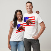 T-shirt Cheval/drapeau (Unisexe)