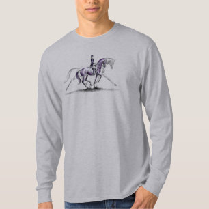 T-shirt Cheval Dressage en Trot Piaffe