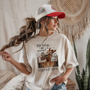 T-shirt Cheval Drôle Sarcasme